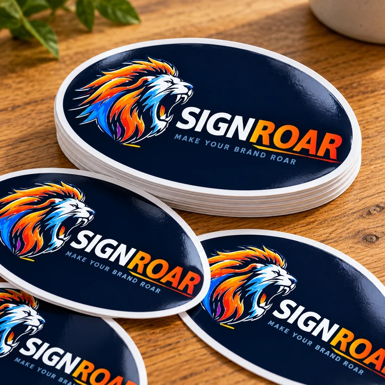 3640 White Vinyl Decals — 2 × 2 in · 100 decals · Gloss · No laminate